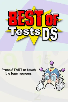 Best of Tests DS (USA) (En,Fr,Es) screen shot title